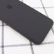 Чохол для iPhone 6 / 6s Silicone Full camera закритий низ + захист камери Сірий / Dark Gray квадратні борти
