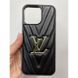 Чехол для Iphone 16 Pro Max Leather LV Black