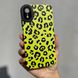 Чохол для iPhone XR Rubbed Print Silicone Green leopard