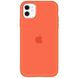 Чехол для iPhone 11 Silicone Full nectarine / оранжевый / закрытый низ