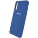 Чохол для Samsung Galaxy A50 / A50s / A30s Silicone Full синій з закритим низом і мікрофіброю
