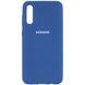 Чохол для Samsung Galaxy A50 / A50s / A30s Silicone Full синій з закритим низом і мікрофіброю