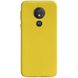 Силіконовий чохол Candy для Motorola Moto G7 Power (Жовтий)