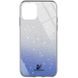 TPU + Glass чохол Swarovski для Apple iPhone 12 Pro / 12 (6.1 ") (Синій)