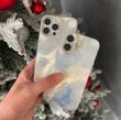 Мармуровий Чохол для iPhone 12/12 Pro Marble Shine White