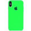 Чехол silicone case for iPhone XS Max Neon Green / Зеленый