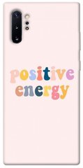 Чехол для Samsung Galaxy Note 10 Plus PandaPrint Positive energy надписи