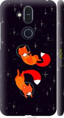Чехол на Nokia 8.1 Лисички в космосе 4519m-1620