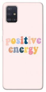 Чехол для Samsung Galaxy M51 PandaPrint Positive energy надписи