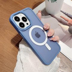 Чехол для iPhone 14 Pro Max Matte Colorful Case with MagSafe Sierra Blue