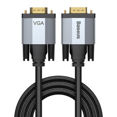 Кабель BASEUS Enjoyment Series VGA Male To VGA Male Bidirectional Adapter Cable |3M| Grey, Grey