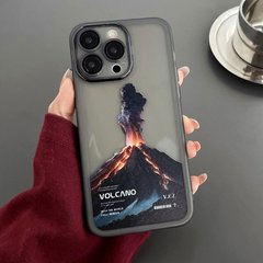 Чехол для iPhone 13 Pro Print Nature Case + стекло на камеру Volcano