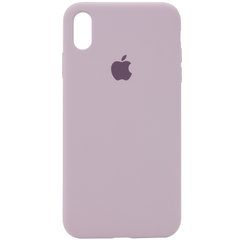 Чохол для Apple iPhone XR (6.1 "") Silicone Case Full з мікрофіброю і закритим низом Сірий / Lavender