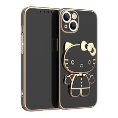 Чохол для iPhone 11 Hello Kitty + дзеркало Black