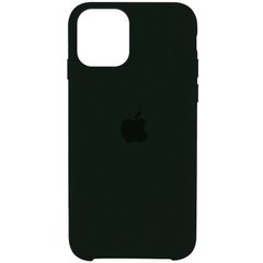 Чохол silicone case for iPhone 11 Pro (5.8") (Зелений / Black Green)
