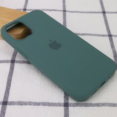 Чехол для Apple iPhone 12 Pro Silicone Full / закрытый низ (Зеленый / Pine green)