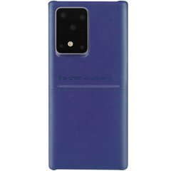 Кожаная накладка G-Case Cardcool Series для Samsung Galaxy S20 Ultra (Синий)