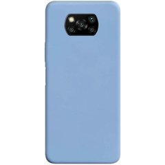 Силиконовый чехол Candy для Xiaomi Poco X3 NFC (голубой/Lilac Blue)