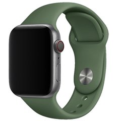 Силиконовый ремешок для Apple watch 38mm / 40mm (Зеленый / Army green)