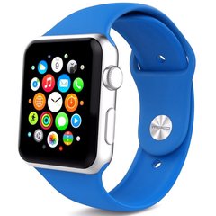 Силиконовый ремешок для Apple watch 42mm / 44mm (Синий / Royal blue)
