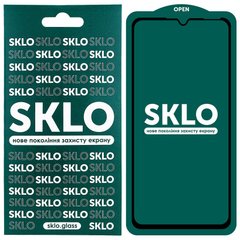 Захисне скло SKLO 5D (full glue) для Samsung Galaxy A30s, Черный
