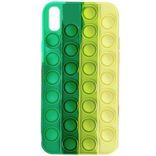 Чехол для iPhone X/XS Pop-It Case Поп ит Spearmint / Yellow