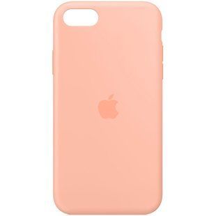 Чехол Silicone Case Full Protective (AA) для Apple iPhone SE (2020) (Оранжевый / Grapefruit)