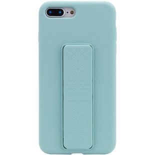 Чохол Silicone Case Hand Holder для Apple iPhone 7 plus / 8 plus (5.5") (Бірюзовий / Ice Blue)