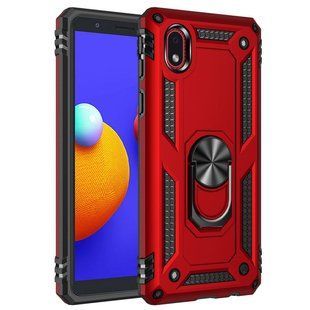 Ударопрочный чехол Serge Ring for Magnet для Samsung Galaxy M01 Core / A01 Core (Красный) Противоударный, бронированный