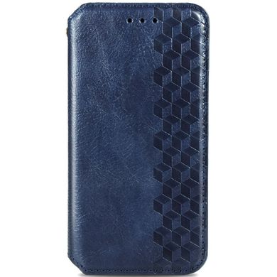 Кожаный чехол книжка GETMAN Cubic (PU) для Samsung Galaxy A52 4G / A52 5G / A52s Синий