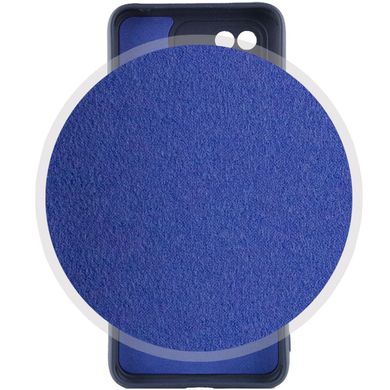 Чехол для Xiaomi Poco C40 Silicone Full camera закрытый низ + защита камеры Синий / Midnight Blue