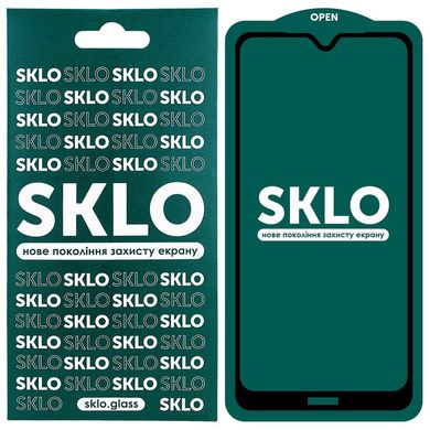 Захисне скло SKLO 5D (full glue) для Xiaomi Redmi Note 8T, Черный