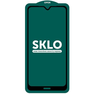 Защитное стекло SKLO 5D (full glue) для Xiaomi Redmi Note 8T, Черный