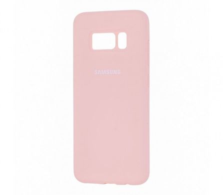 Силіконовий чохол Original Case (HQ) Samsung Galaxy S8 Plus (Блідо - рожевий)