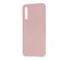 Чехол для Samsung Galaxy A7 2018 (A750) Silicone Full бледно розовый c закрытым низом и микрофиброю