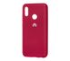 Чохол для Huawei P Smart 2019 Silicone Full рожево-червоний