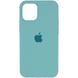 Чехол для Apple iPhone 16 Pro Max Silicone Case Full / закрытый низ Бирюзовый / Marine Green