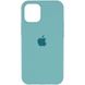 Чехол для Apple iPhone 14 Plus Silicone Case Full / закрытый низ Бирюзовый / Marine Green