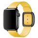 Ремінець для Apple Watch 42/44/45 mm Modern Buckle Leather Yellow/Black