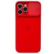 Чохол для iPhone 12 Pro Max Silicone with Logo hide camera + шторка на камеру Red