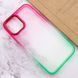 Чехол TPU+PC Fresh sip series для Apple iPhone 14 Pro Max (6.7") Салатовый / Розовый
