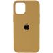 Чохол для iPhone 12 Pro Max Silicone Full / закритий низ / Золотий / Gold