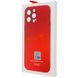 Чехол для Iphone 13 Стеклянный матовый + стекло на камеру TPU+Glass Sapphire matte case Cola Red