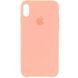 Чехол silicone case for iPhone X/XS Light Flamingo / Розовый