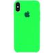 Чехол silicone case for iPhone XS Max Neon Green / Зеленый