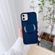 Чехол для iPhone 11 Matte Colorful Metal Frame MagSafe Deep Navy