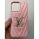 Чехол для Iphone 16 Pro Max Leather LV Pink