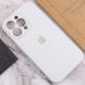Чохол для Apple iPhone 13 Pro Max Silicone Full camera закритий низ + захист камери / Білий / White