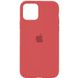 Чехол для iPhone 11 Silicone Full camellia / красный / закрытый низ