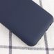 Чехол для Samsung Galaxy A71 (A715) Silicone Full темно-синий c закрытым низом и микрофиброю